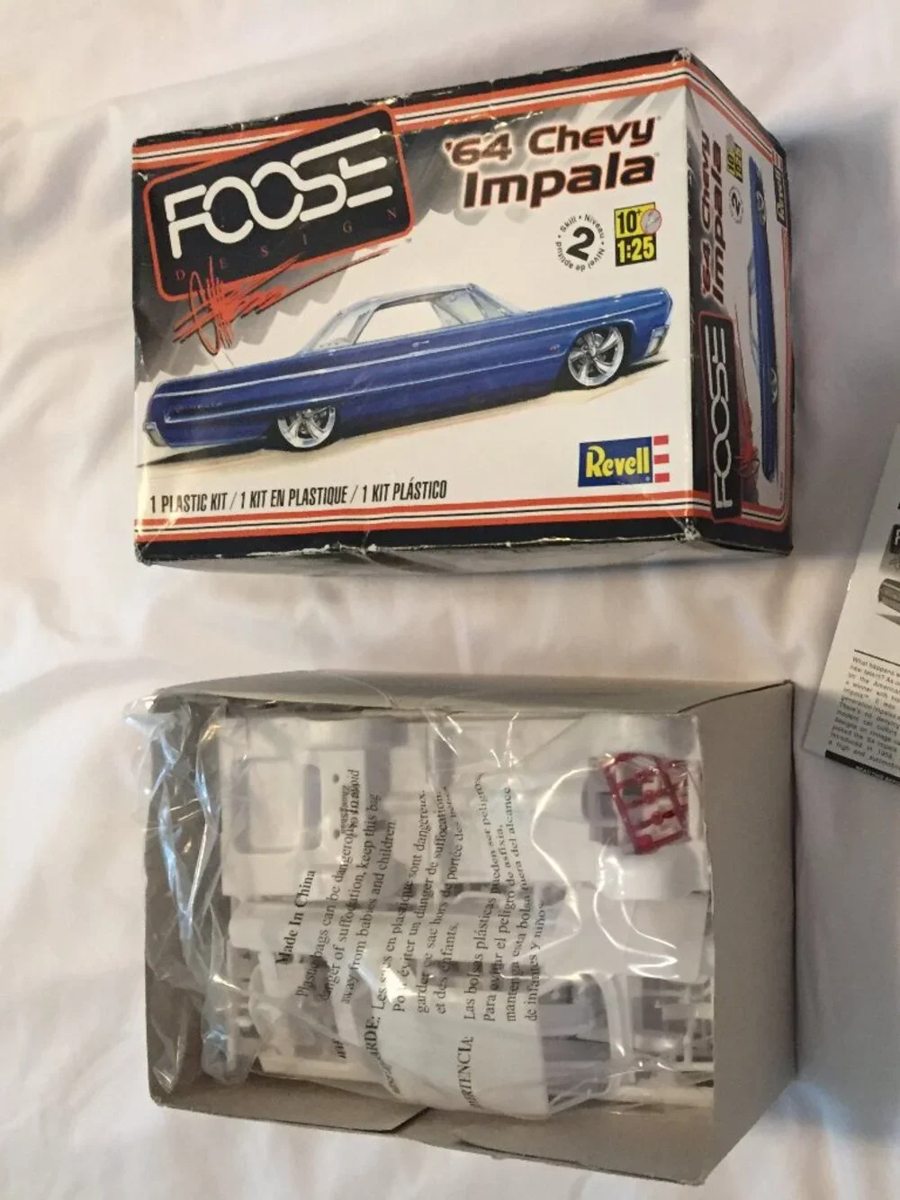 1964 Chevy Impala Chip Foose Design Custom '64 1:25 Scale Model Kit Car OPEN BOX
